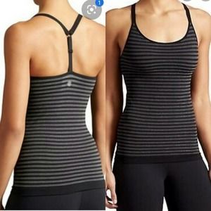 Athleta Tank Racerback Up Tempo Striped Top Yoga
